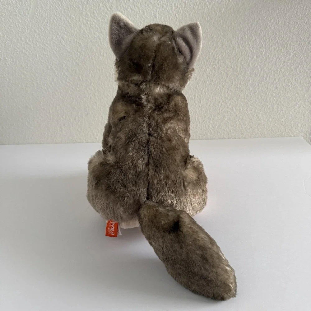 Wild Republic Sitting Grey Timber Wolf Plush 12